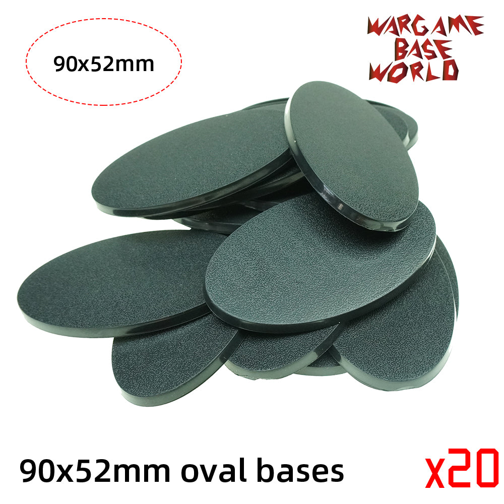 Oval bases -90x52mm oval bases - WargameBase Store