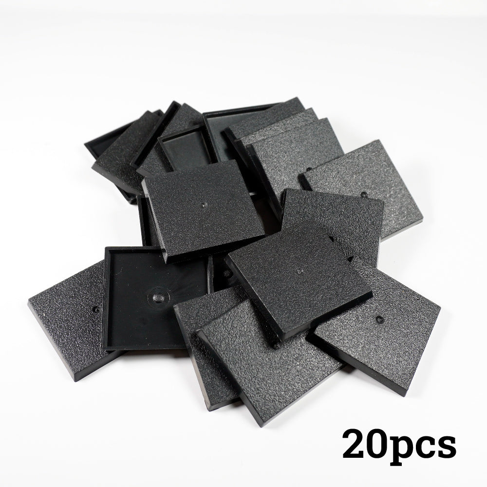40mm Square Bases - Precision Plastic Foundation for Monstrous Infantry & Large Miniatures` - Wargame Base World