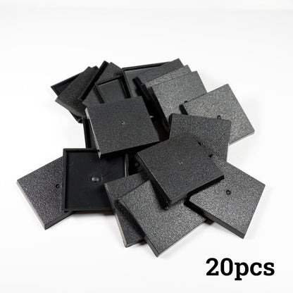 40mm Square Bases - Precision Plastic Foundation for Monstrous Infantry & Large Miniatures` - Wargame Base World