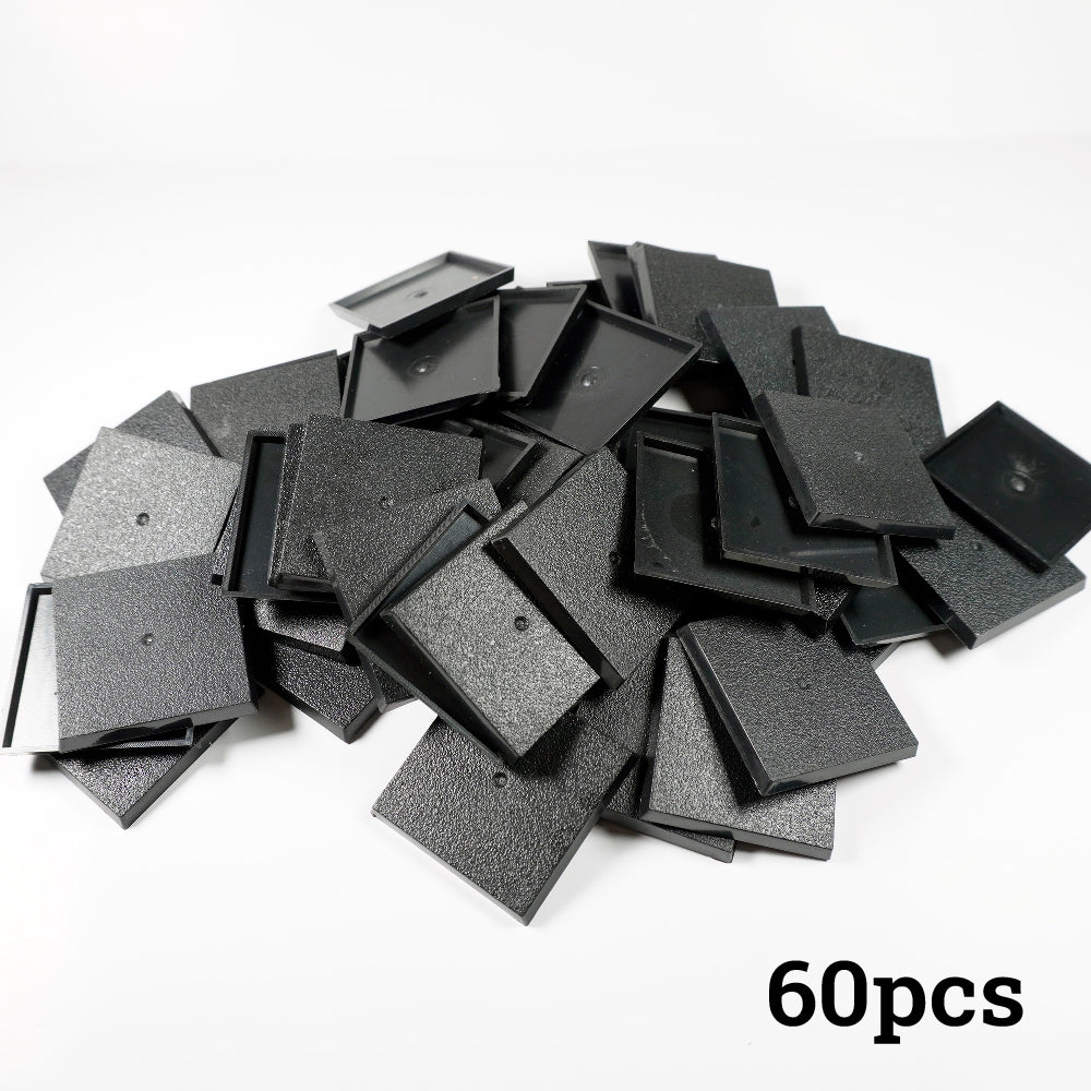 40mm Square Bases - Precision Plastic Foundation for Monstrous Infantry & Large Miniatures` - Wargame Base World