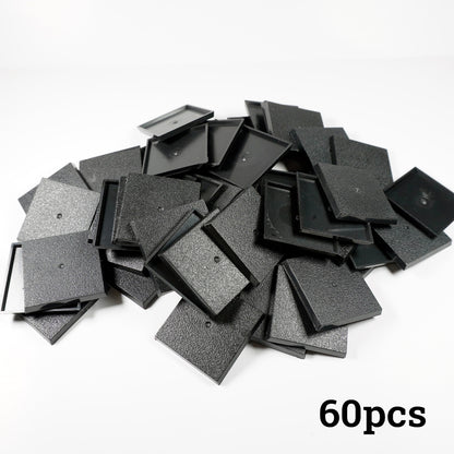 40mm Square Bases - Precision Plastic Foundation for Monstrous Infantry & Large Miniatures` - Wargame Base World