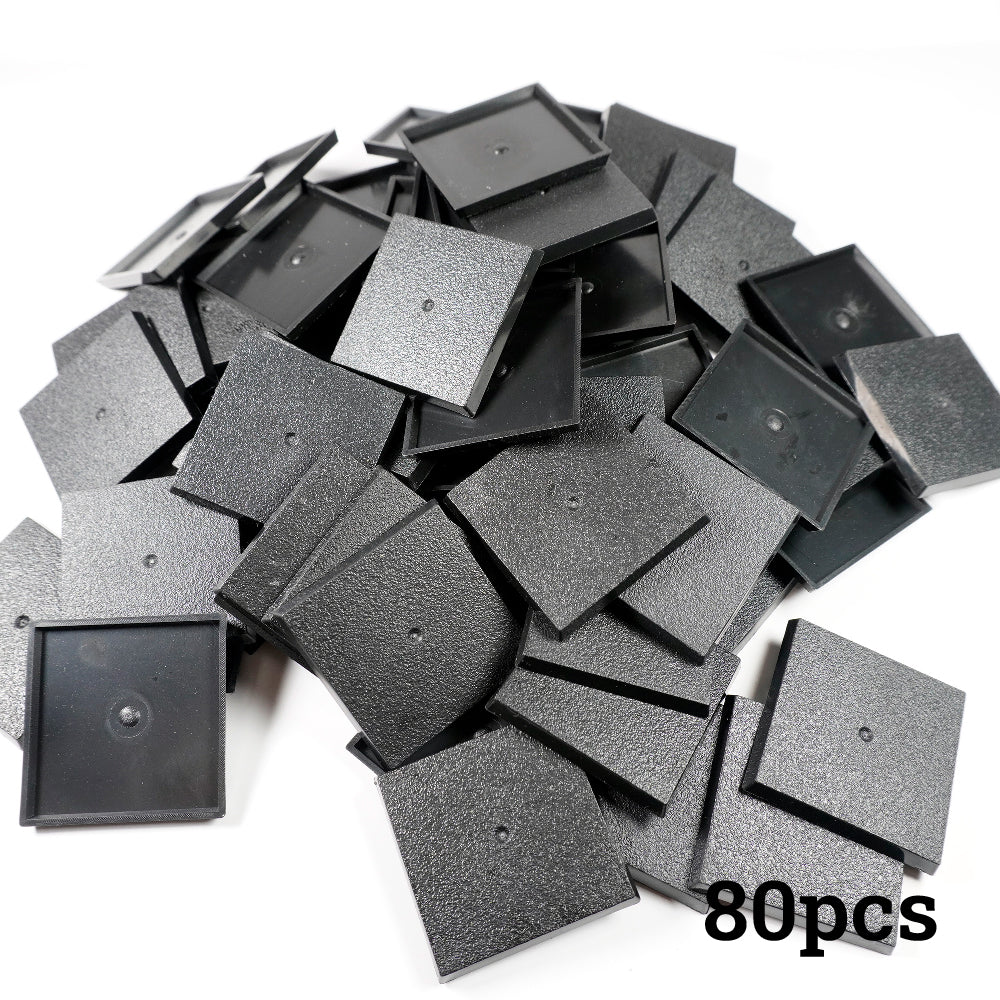 40mm Square Bases - Precision Plastic Foundation for Monstrous Infantry & Large Miniatures` - Wargame Base World