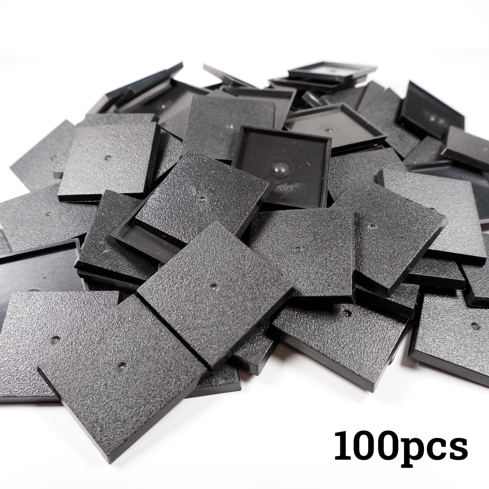 40mm Square Bases - Precision Plastic Foundation for Monstrous Infantry & Large Miniatures` - Wargame Base World