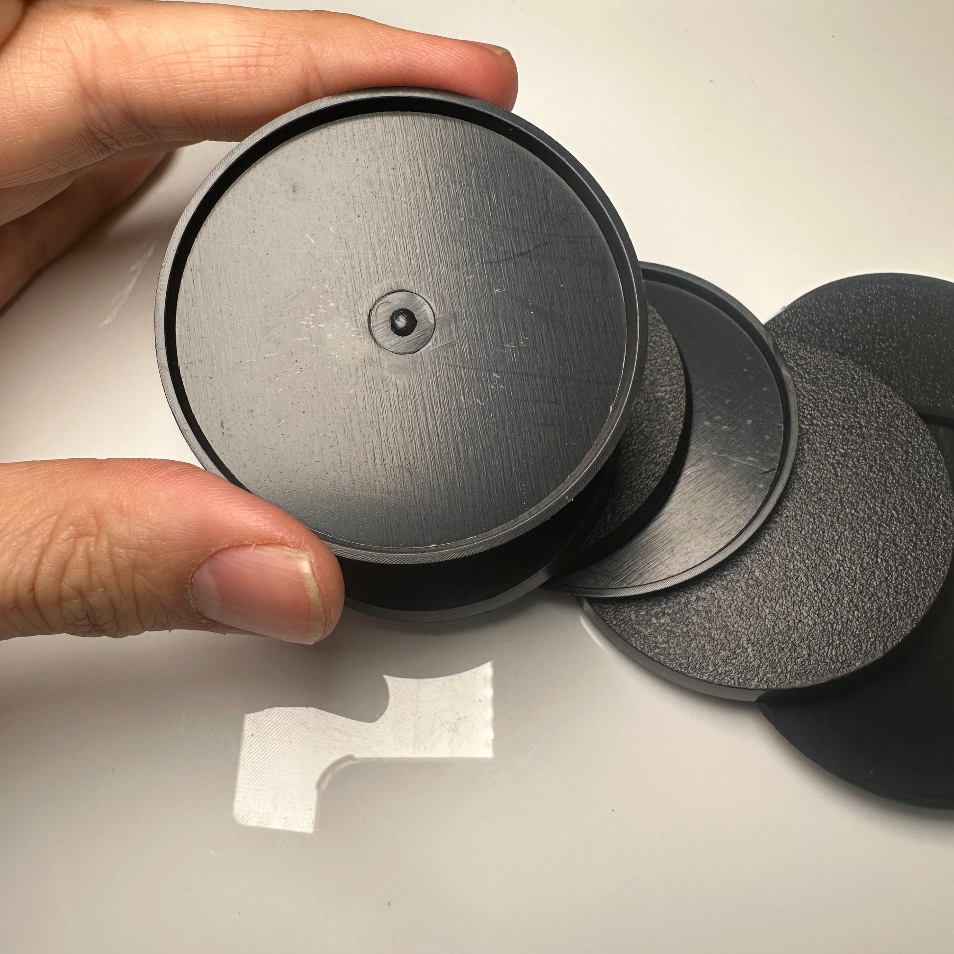 Plastic 60mm Round Bases For 3D print Miniature - Wargame Base World