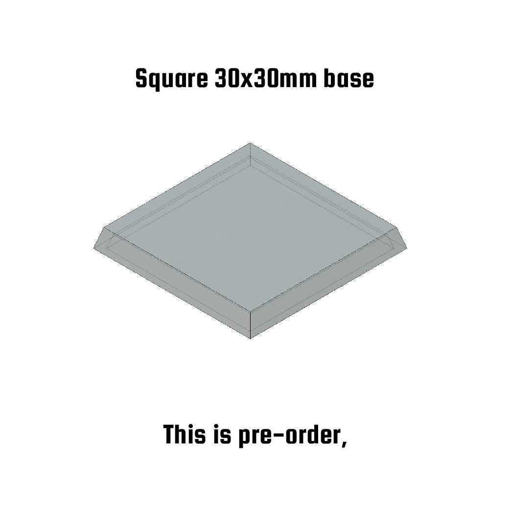 Square Bases - 30x30-Square 30mm bases