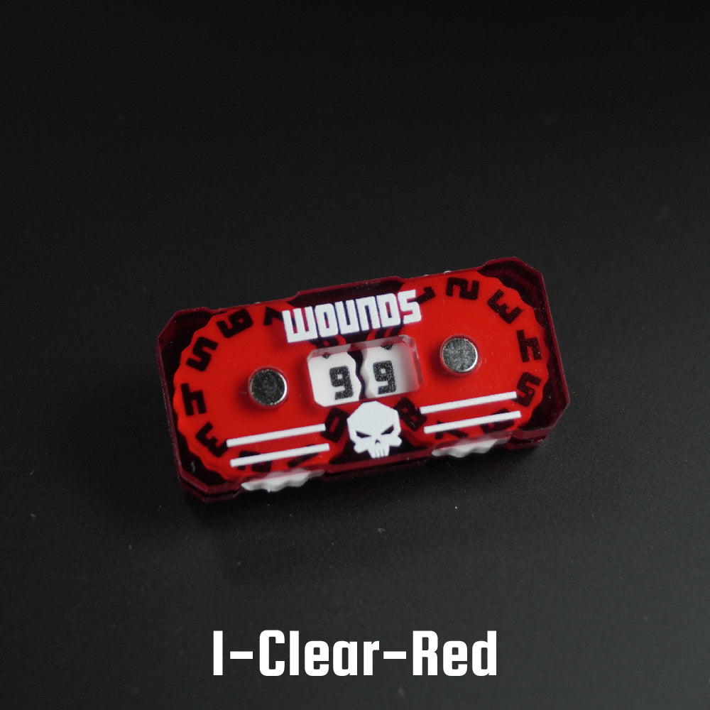 41x20mm Wounds Tracker - Wargame Base World