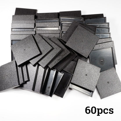 50mm Square Bases - Heavy-Duty Plastic Foundation for Large Monsters & War Machines - Wargame Base World