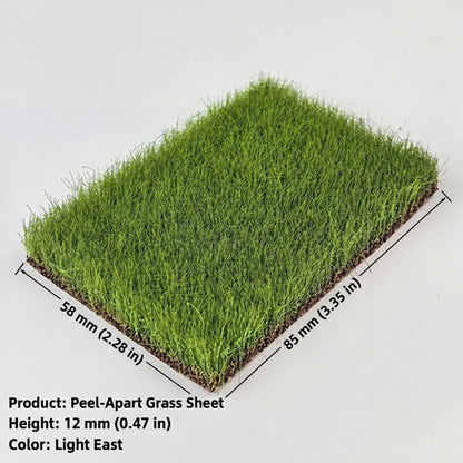 12mm peel-apart grass sheet, light east, 58 x 85 mm - Wargame Base World