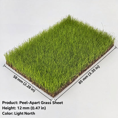 12mm peel-apart grass sheet, light north, 58 x 85 mm - Wargame Base World