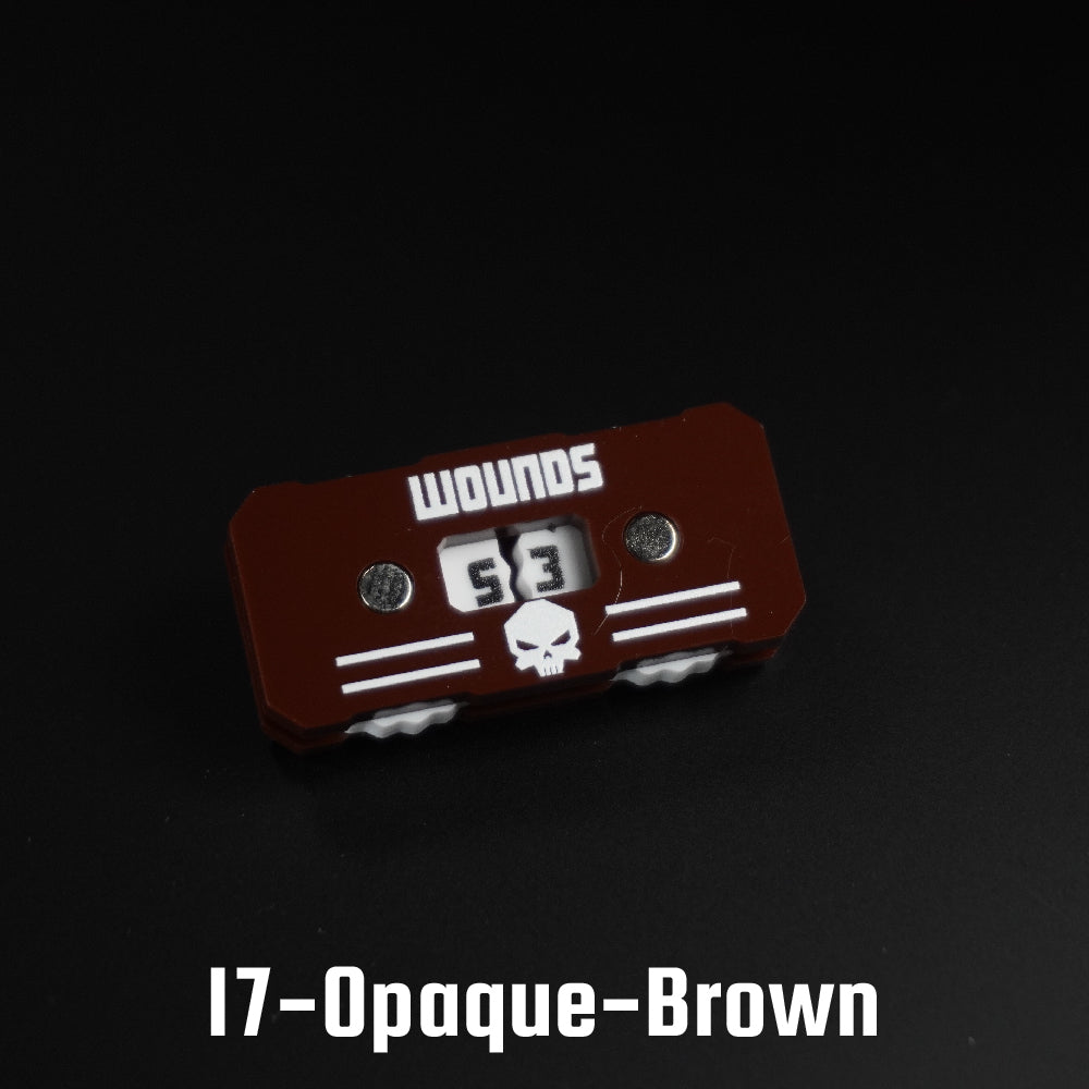 41x20mm Wounds Tracker - Wargame Base World