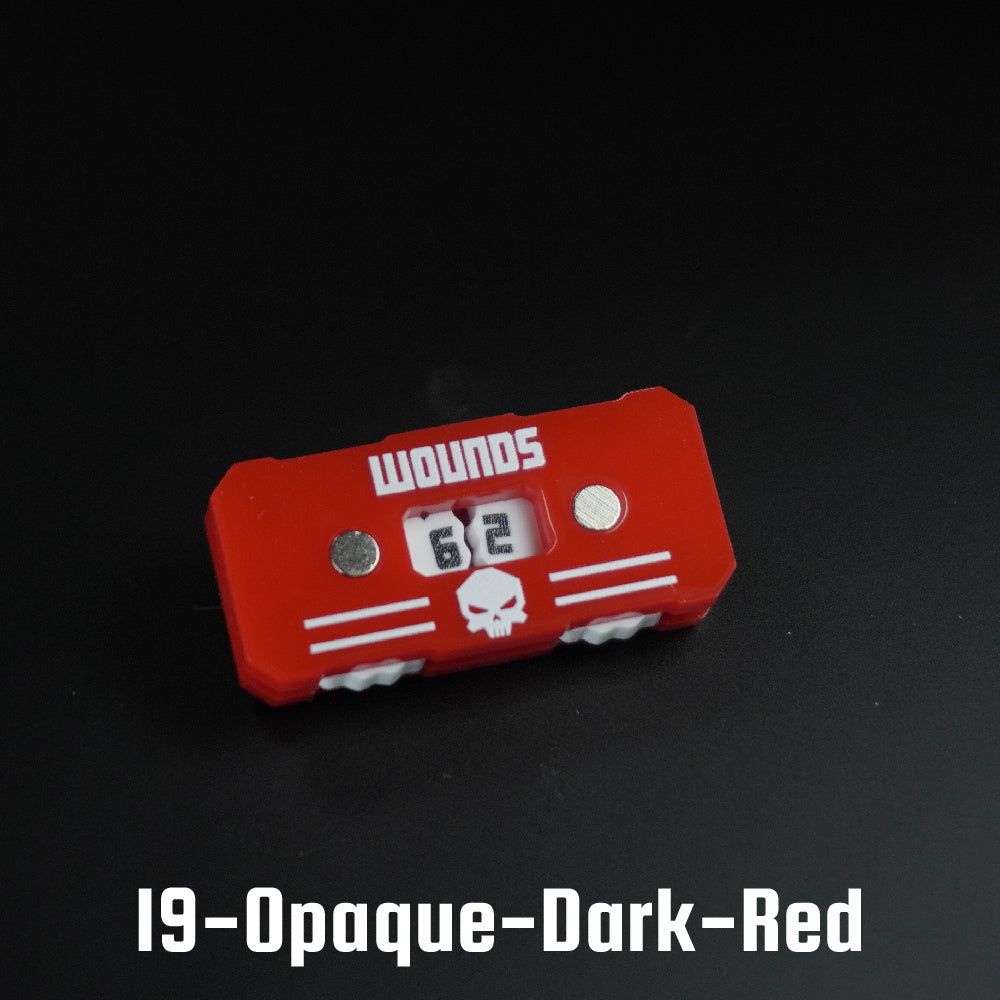 41x20mm Wounds Tracker - Wargame Base World