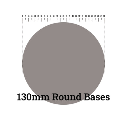 Round Bases -130mm Round Bases - Miniatures Bases - Wargame Base World