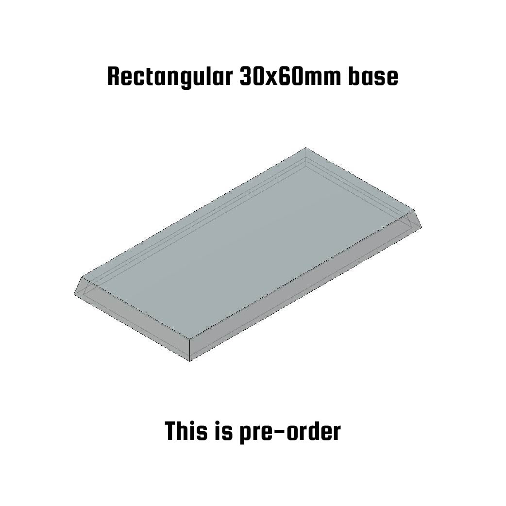 Rectangle bases - 30x60 rectangular bases