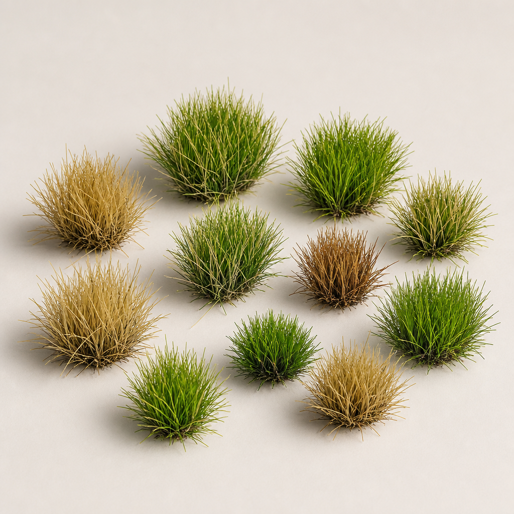 10mm 23 Round Tufts for Miniature Basing