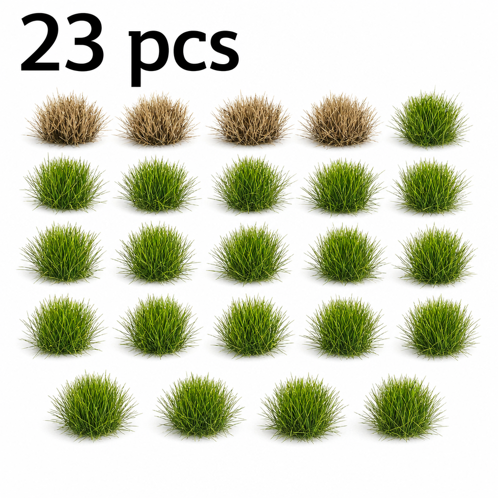 10mm 23 Round Tufts for Miniature Basing