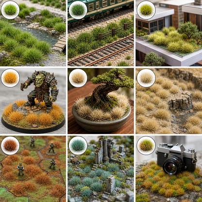 10mm 23 Round Tufts for Miniature Basing