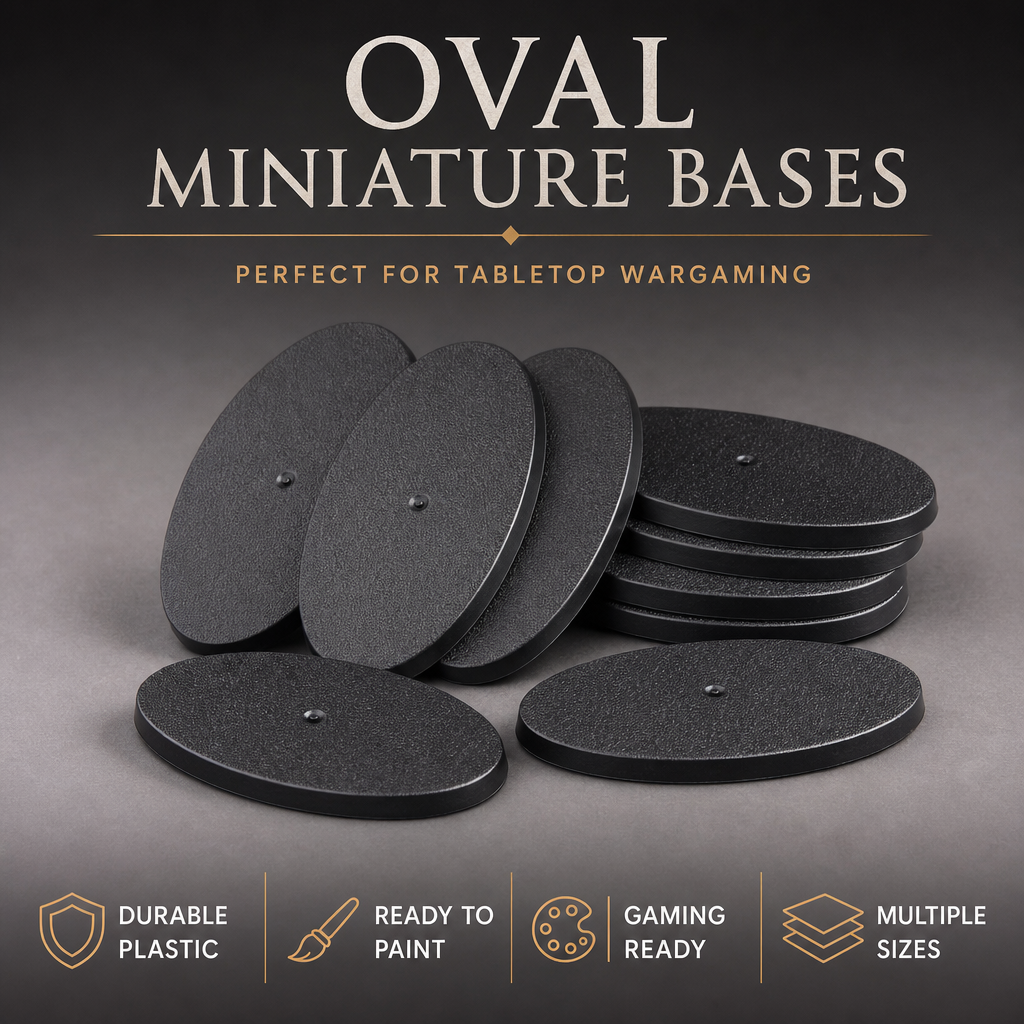 60x35mm Oval Bases