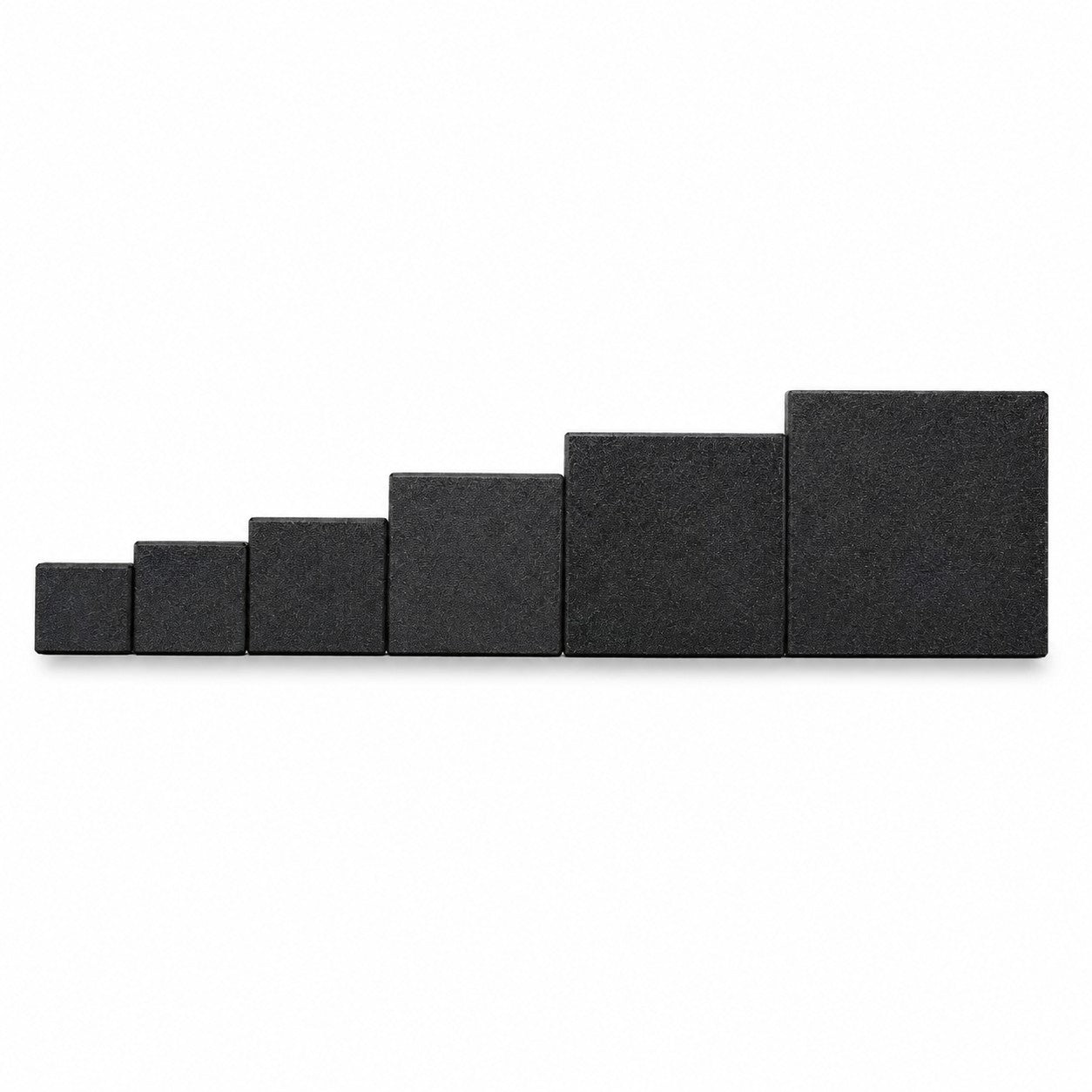 3D Printed ABS Square Bases with Magnet Slots - 20mm to 60mm