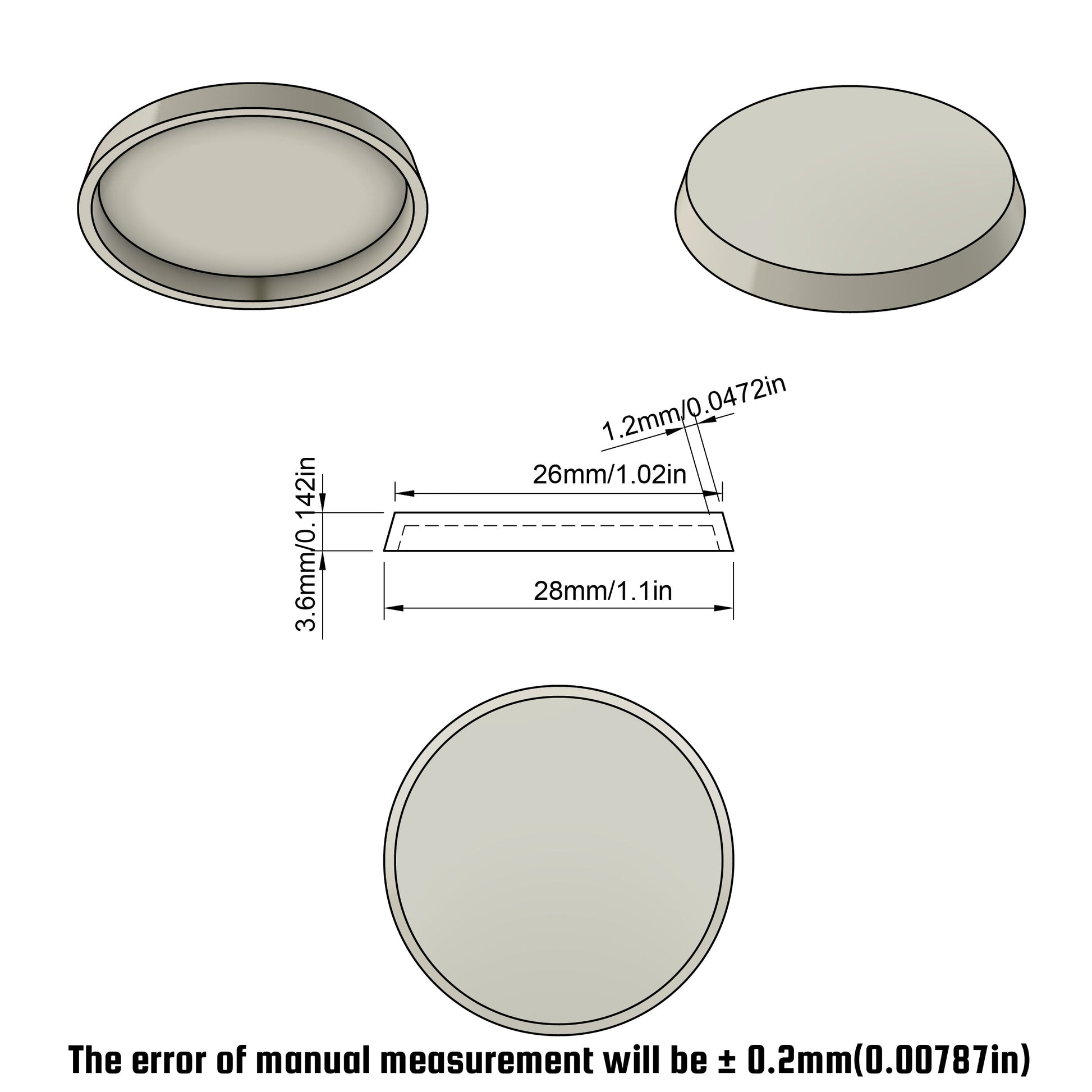 28mm Round Bases for Miniatures 28mm New comming - Wargame Base World