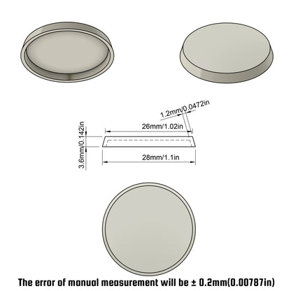 28mm Round Bases for Miniatures 28mm New comming - Wargame Base World