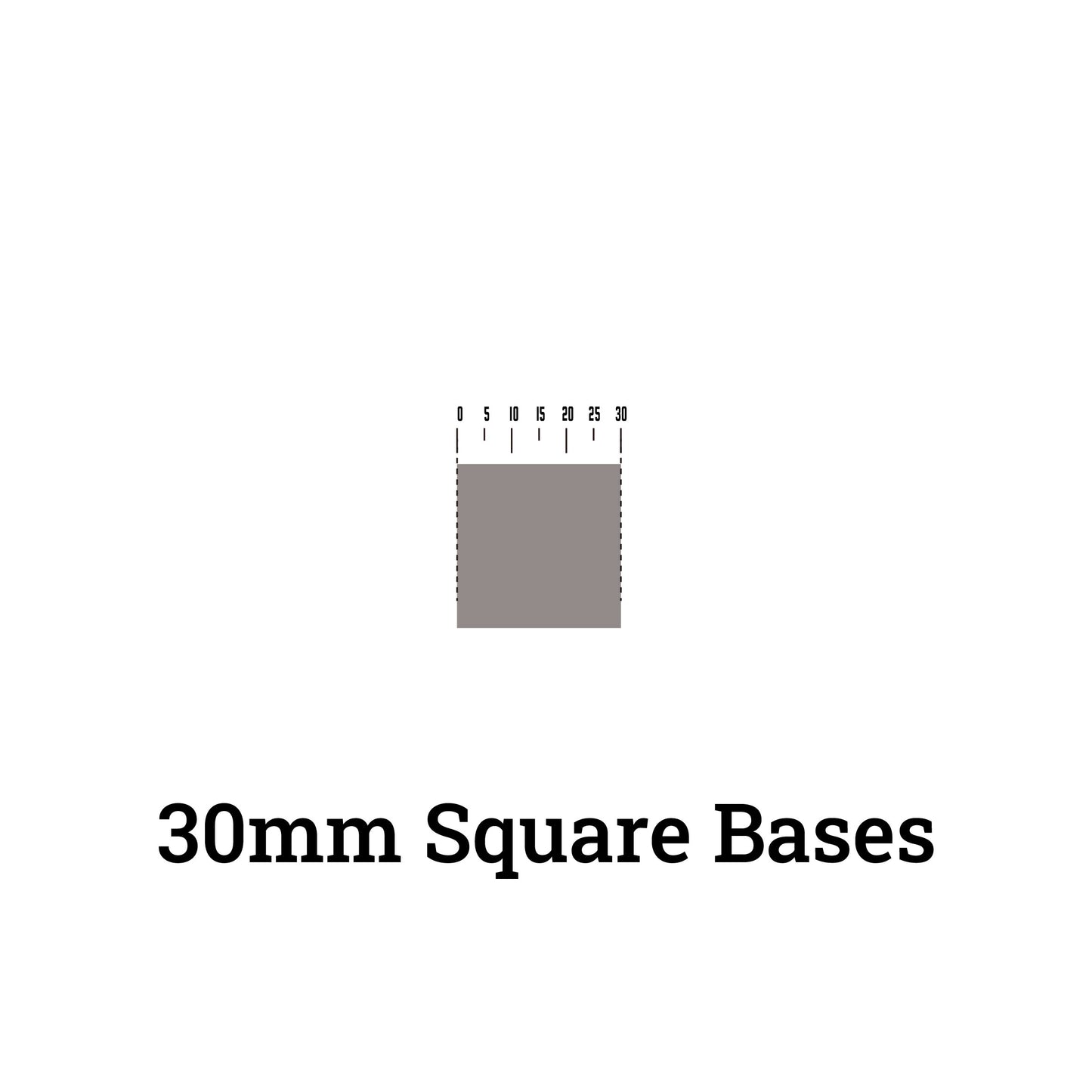 Square Bases - 30mm Square Bases - Wargame Base World