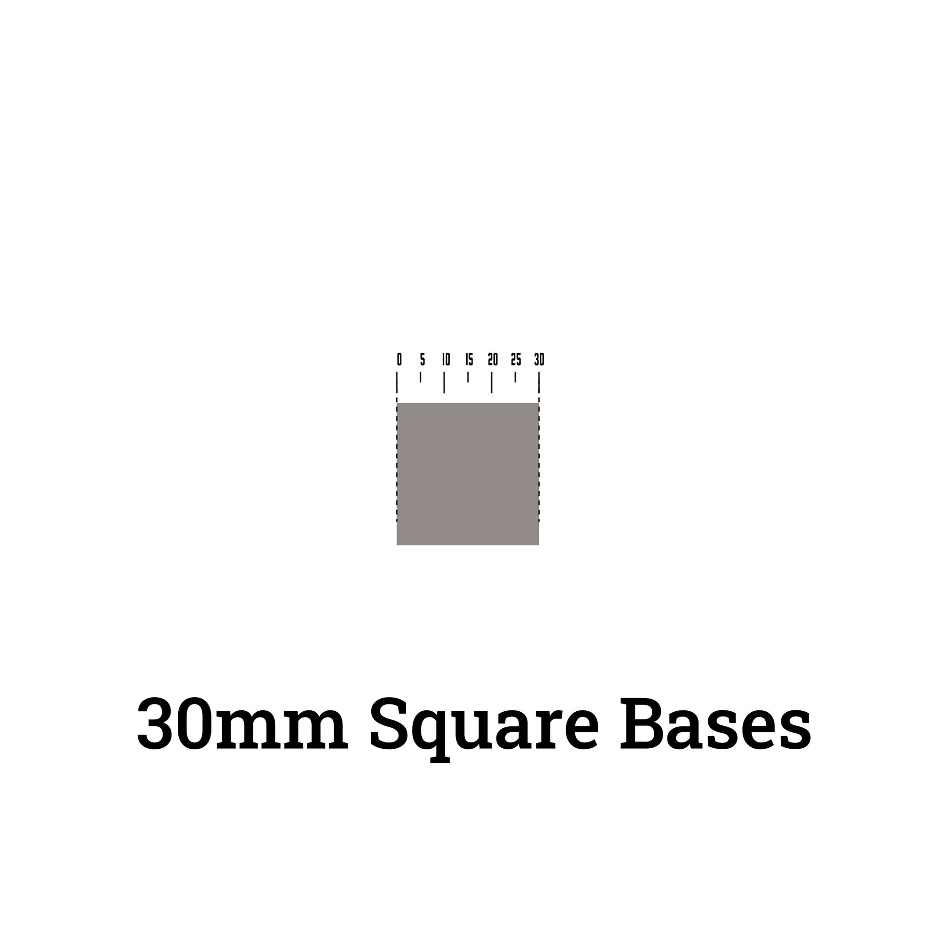 Square Bases - 30mm Square Bases - Wargame Base World