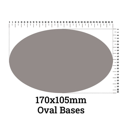 170x105mm Oval Base - Wargame Base World