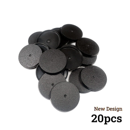 Precision-Molded 40mm Round Bases - Industrial Grade ABS Foundation for Elite Miniatures - Wargame Base World