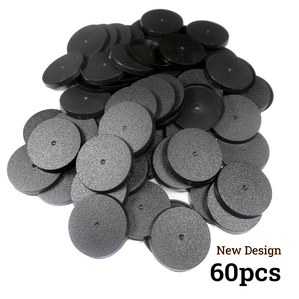 Precision-Molded 40mm Round Bases - Industrial Grade ABS Foundation for Elite Miniatures - Wargame Base World
