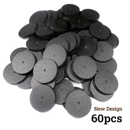 Precision-Molded 40mm Round Bases - Industrial Grade ABS Foundation for Elite Miniatures - Wargame Base World