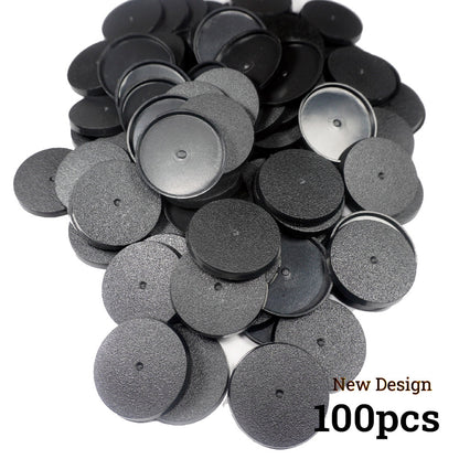 Precision-Molded 40mm Round Bases - Industrial Grade ABS Foundation for Elite Miniatures - Wargame Base World