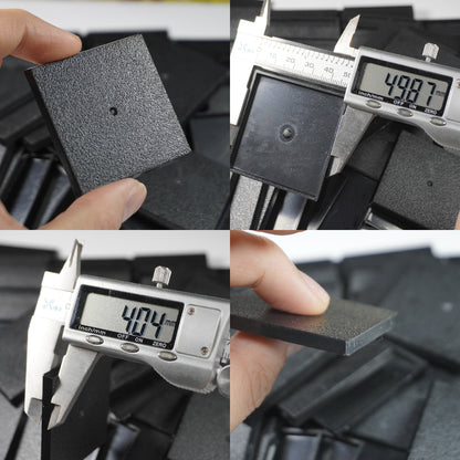 50mm Square Bases - Heavy-Duty Plastic Foundation for Large Monsters & War Machines - Wargame Base World