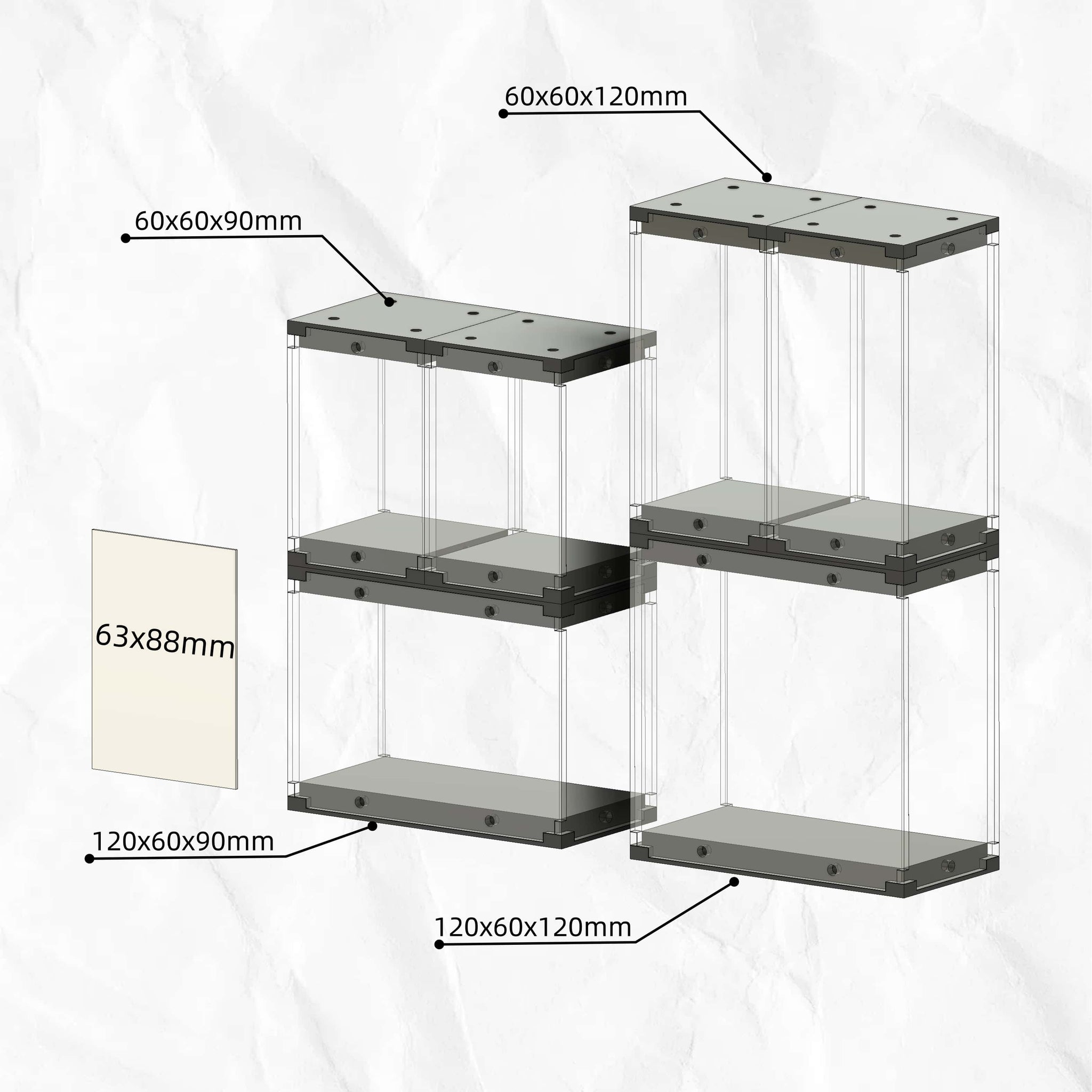 Miniature Acrylic Display Box. Lite