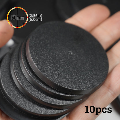 Plastic 60mm Round Bases For 3D print Miniature - Wargame Base World