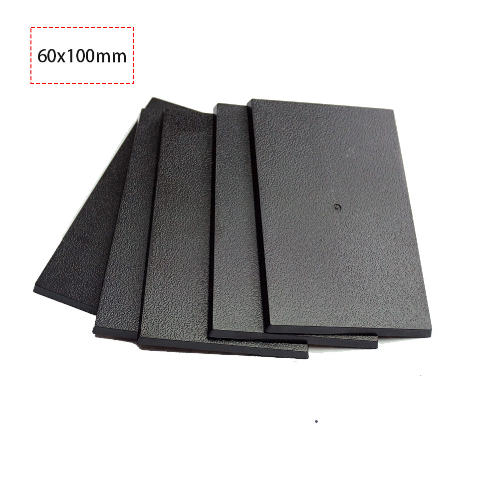 60x100mm Rectangular Bases - Precision Foundation for Heavy Chariots & Monsters - Wargame Base World