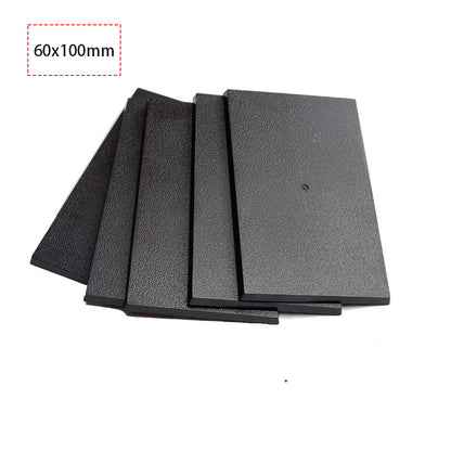 60x100mm Rectangular Bases - Precision Foundation for Heavy Chariots & Monsters - Wargame Base World