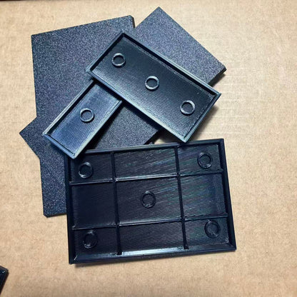 3D Printed ABS Rectangular Bases with Magnet Slots - 40x20 to 100x60mm