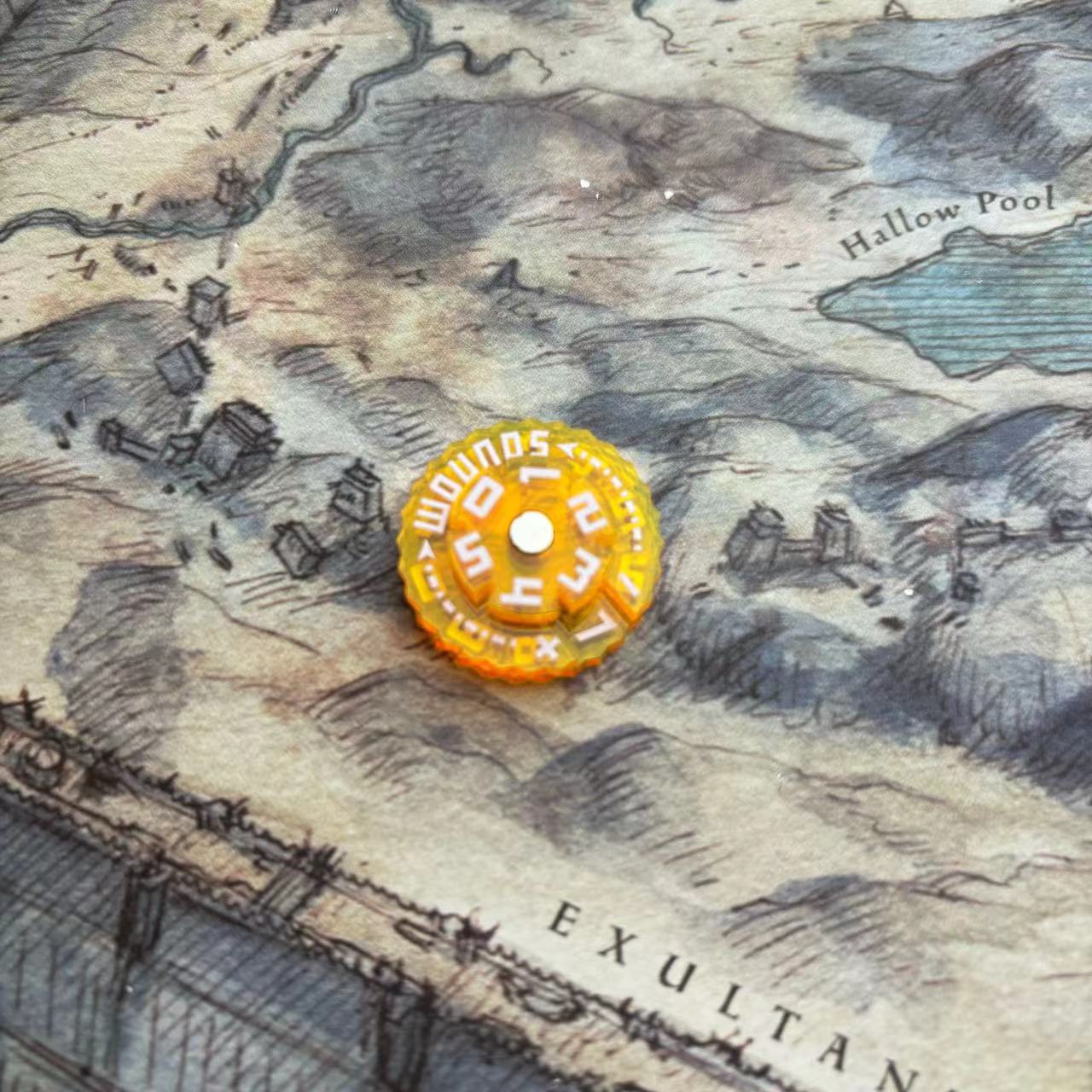 25mm 0-59 Wounds Tracker - Wargame Base World