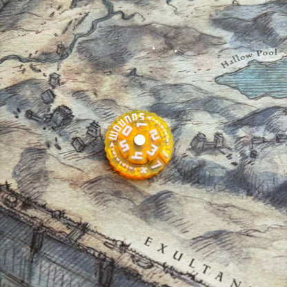 25mm 0-59 Wounds Tracker - Wargame Base World