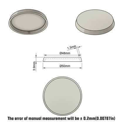50mm Round Bases - Compatible with Warhammer 40k Dreadnoughts & Large Scale Monsters - Wargame Base World