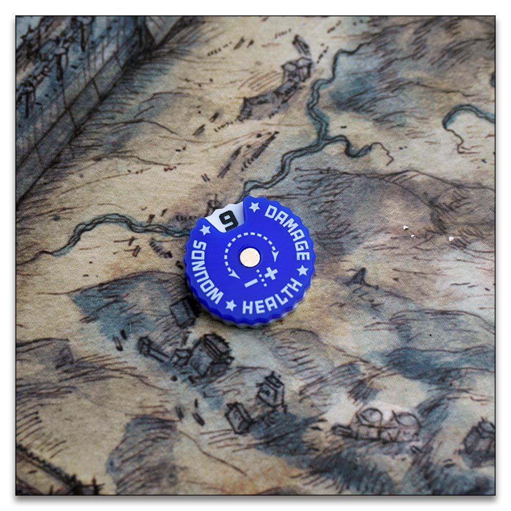 25mm 0-9 Wounds Tracker - Wargame Base World