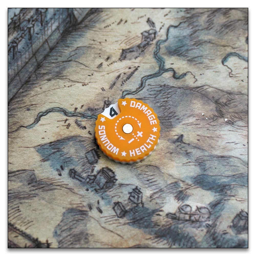 25mm 0-9 Wounds Tracker - Wargame Base World