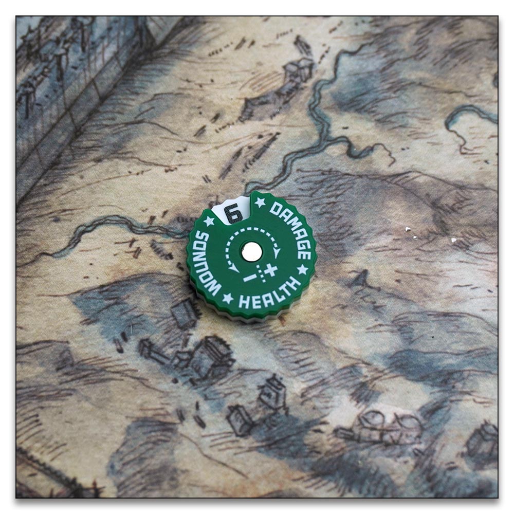 25mm 0-9 Wounds Tracker - Wargame Base World