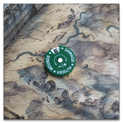 25mm 0-9 Wounds Tracker - Wargame Base World