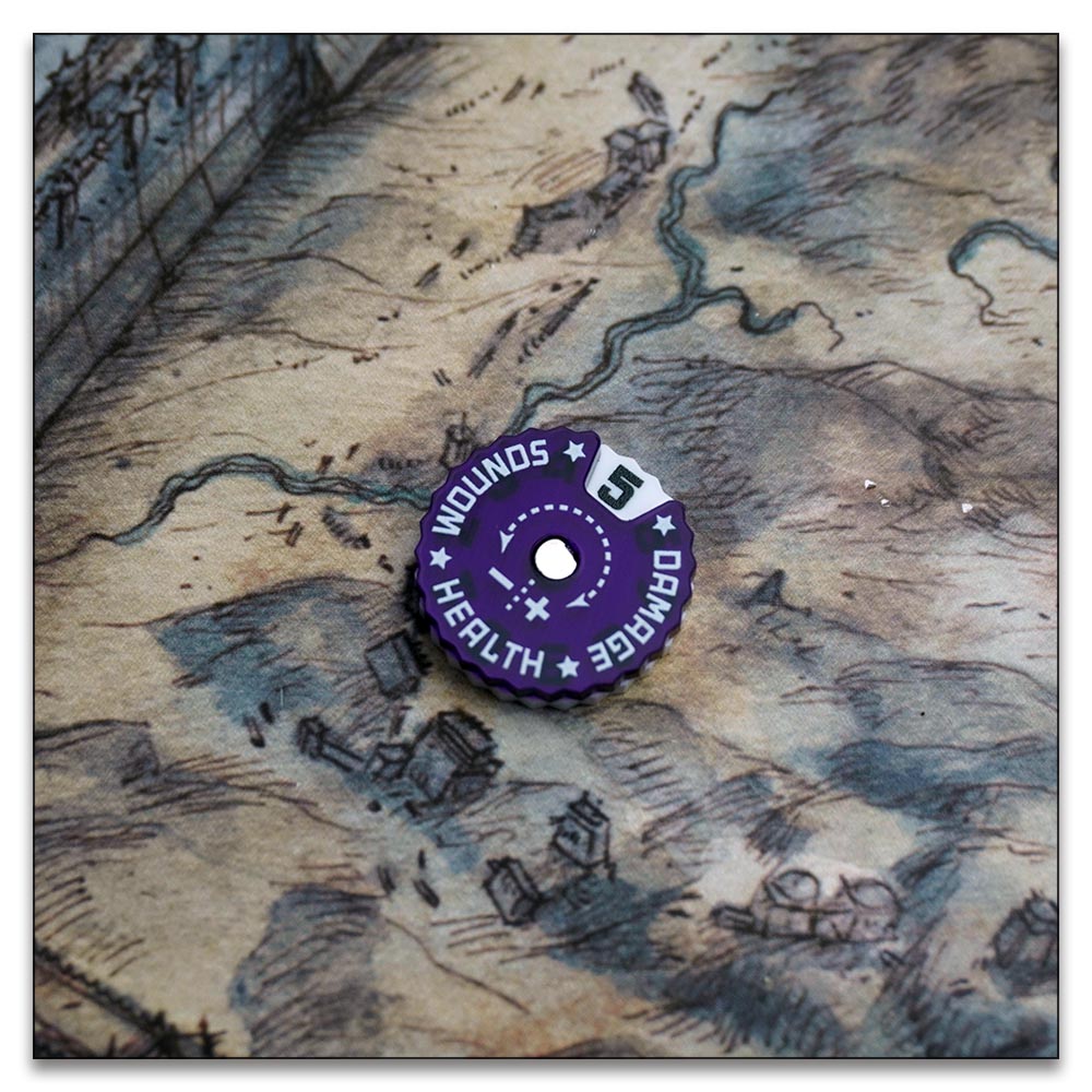 25mm 0-9 Wounds Tracker - Wargame Base World