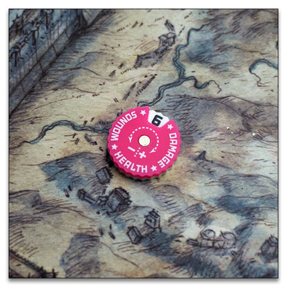 25mm 0-9 Wounds Tracker - Wargame Base World