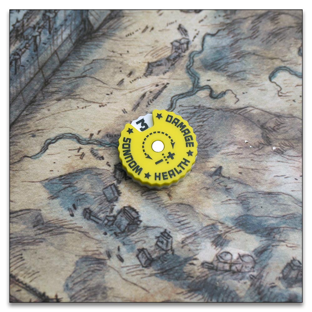 25mm 0-9 Wounds Tracker - Wargame Base World