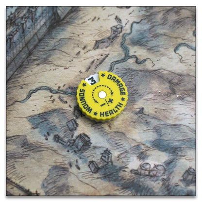 25mm 0-9 Wounds Tracker - Wargame Base World