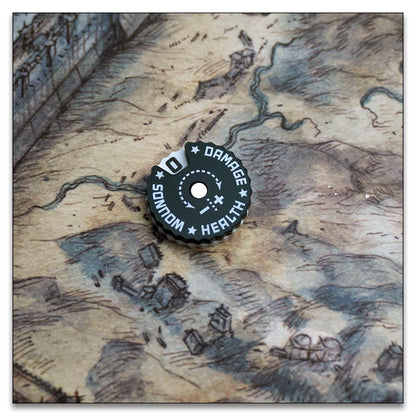 25mm 0-9 Wounds Tracker - Wargame Base World