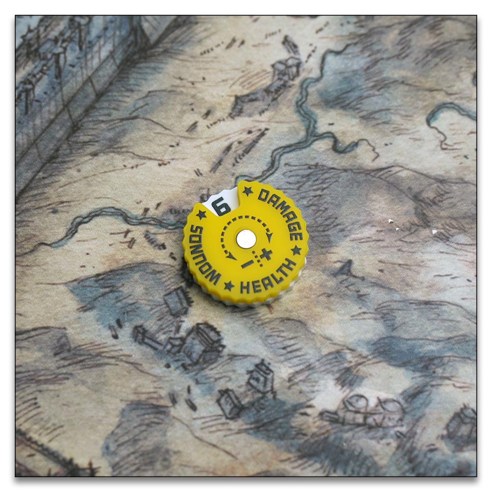 25mm 0-9 Wounds Tracker - Wargame Base World